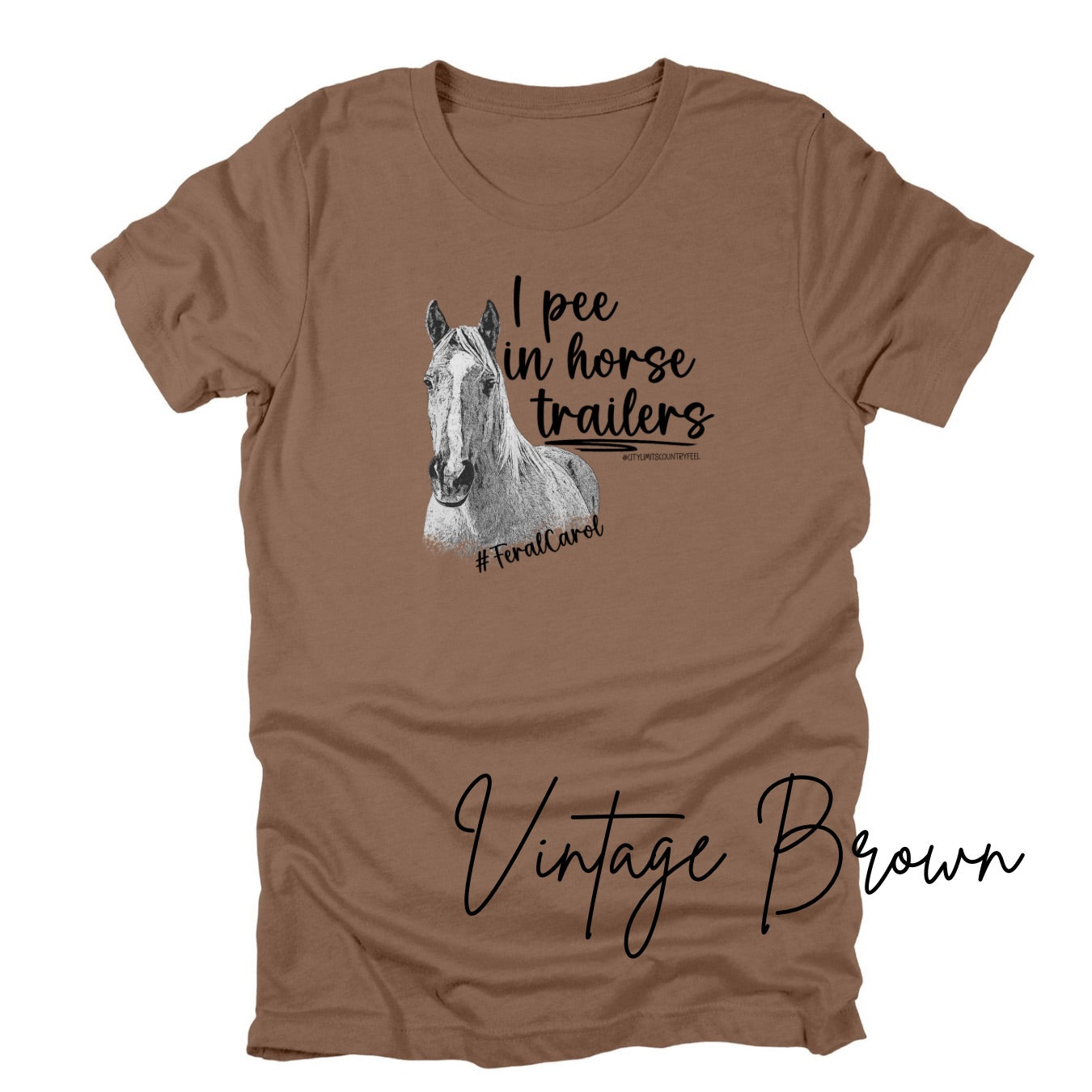 I Pee in Horse Trailers-Tee