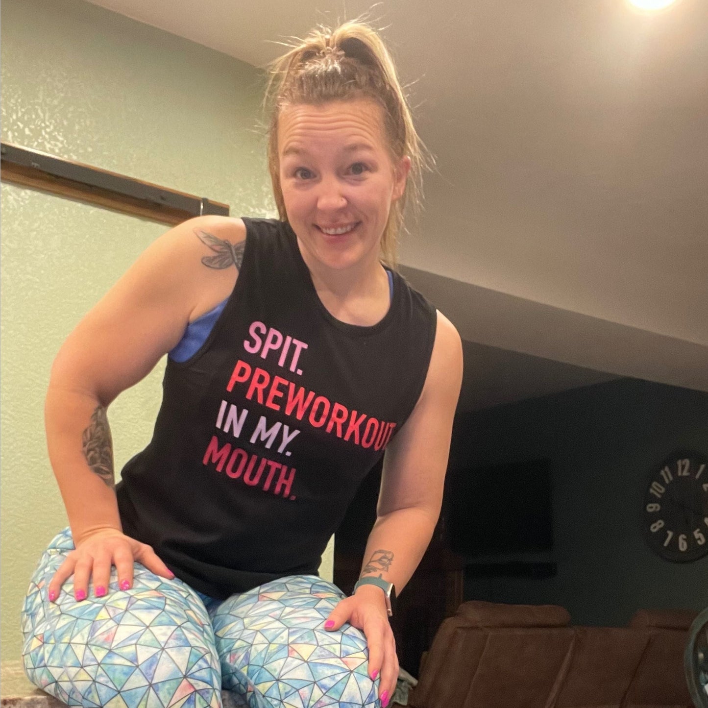LR SPIT PREWORKOUT  BLACK Tank * preorder*