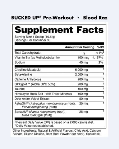 Bucked Up® Pre-Workout