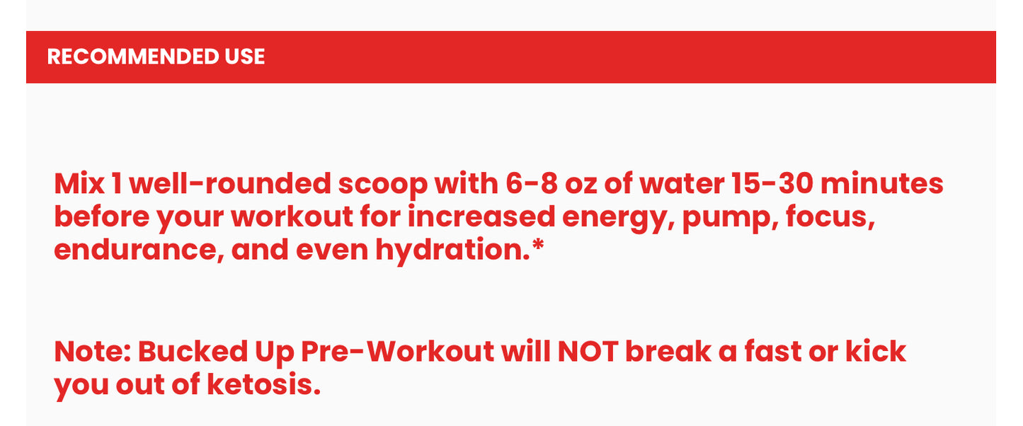 Bucked Up® Pre-Workout