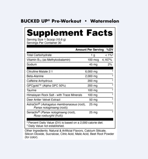 Bucked Up® Pre-Workout