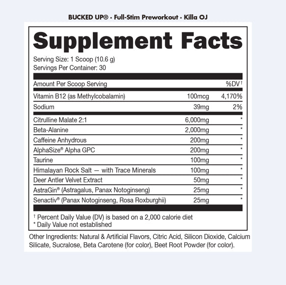 Bucked Up® Pre-Workout