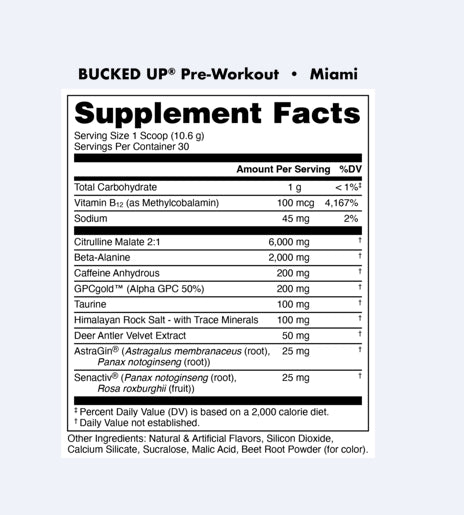 Bucked Up® Pre-Workout