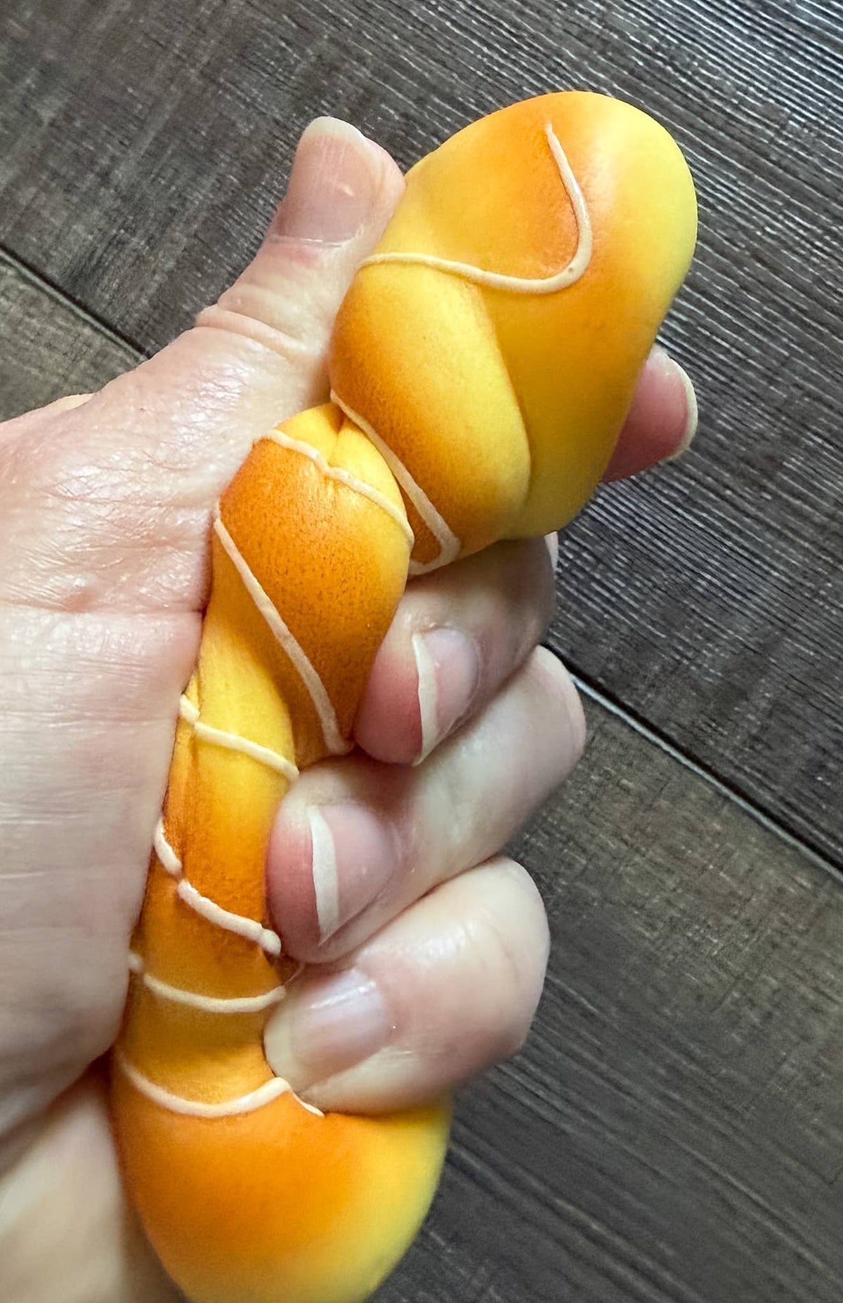 Drizzled Treat Squishy Squish Bread Stress Fidget Toy